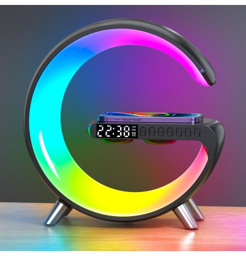 2024 Popular Product 15W Alarm Clock Portable Bt Speaker Wireless Charger RGB LED Digital For iphone 15 14 13 12 Trending 2024 2024 Popular Product 15W Alarm Clock Portable Bt Speaker Wireless Charger RGB LED Digital For iphone 15 14 13 12 Trending 2024