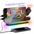 2025 New RGB Digital LED Mirror Alarm Clock with Night Light Projector Projection Radio for Home Office Bedroom Bedside Decor