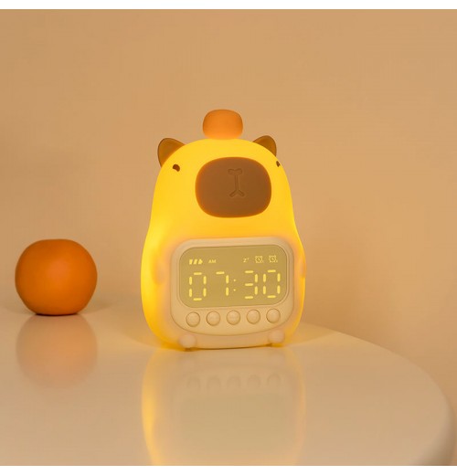 Kabala alarm clock intelligent charging student specific cartoon timer desktop clapping pufferfish night light Kabala alarm clock intelligent charging student specific cartoon timer desktop clapping pufferfish night light